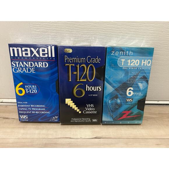 Blank VHS Video Tapes Bundle of 3 - Picture 1 of 2